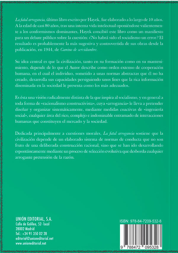 La fatal arrogancia: Los errores del socialismo (4ta Edición) - Imagen 3